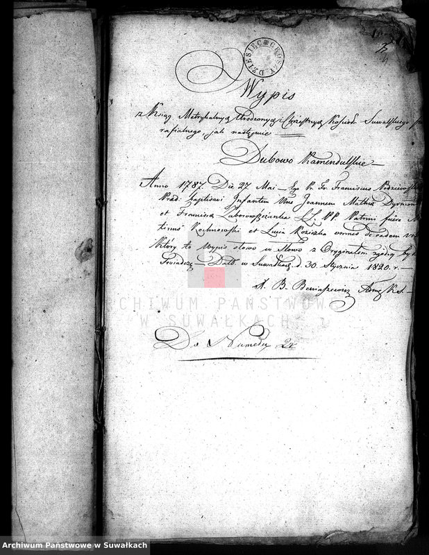 image.from.unit.number "[Wypisy z akt U.S.C. Parafii Suwałki]."