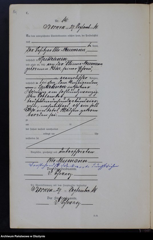 image.from.unit.number "Sterbe-Neben-Register Nr 1 - 19 [ Księga zgonów - wtóropis ]"