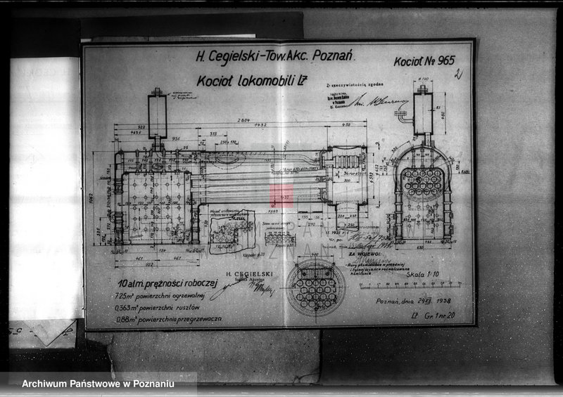 Obraz 6 z jednostki "Firma H. Cegielski w Poznaniu nr woj. 965 nr kotła 7320"