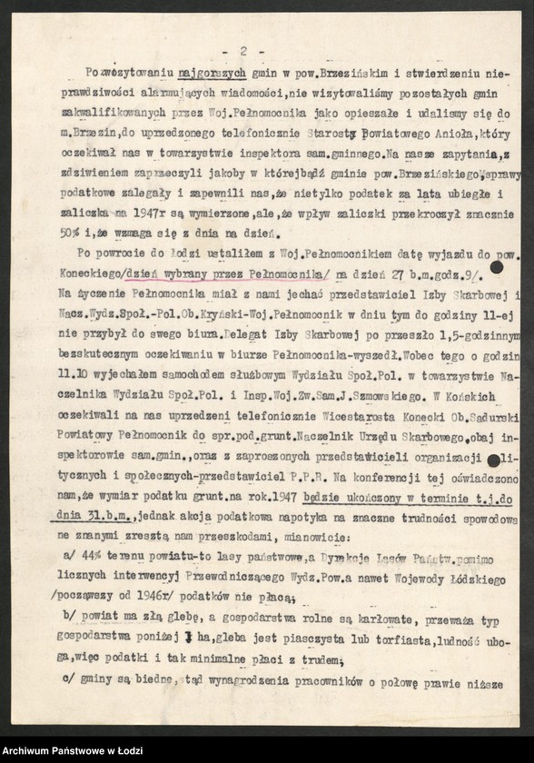 Obraz 3 z jednostki "Wojewódzka Rada Narodowa - [Naczelnik] Wydziału Samorządowego - sprawozdanie"