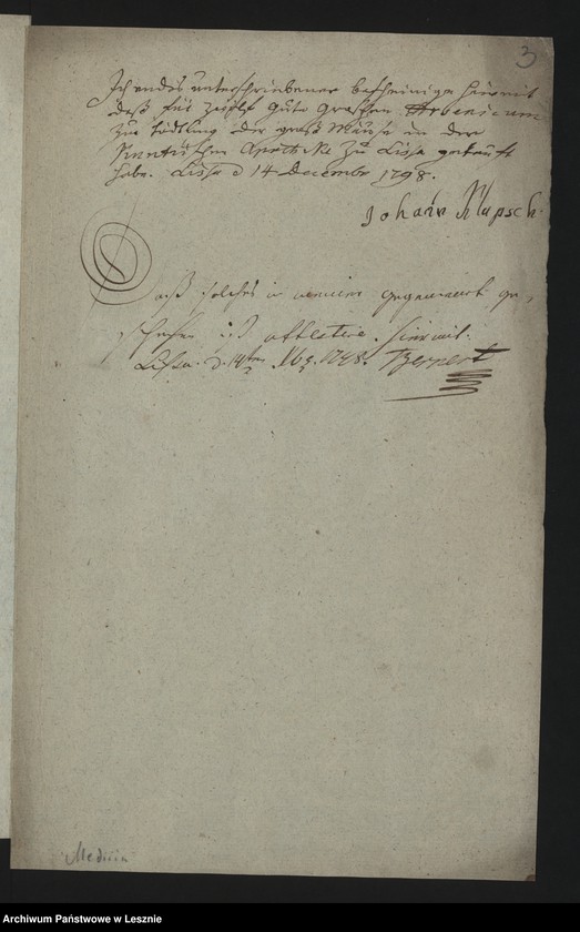 Obraz 5 z jednostki "[Requisition des allhiesigen Magistrats an den Herrn Doktor Kuntze in Absicht der verstorbenen Ehefrau des Schneidermeisters Korber]"