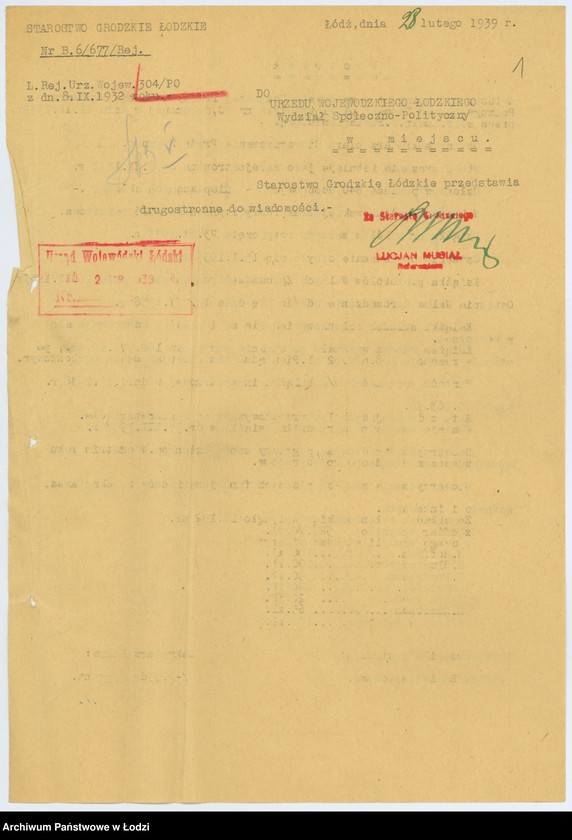 Obraz 4 z jednostki "Stowarzyszenie Wzajemnej Pomocy Ostatnia Wzajemna Posługa "Chesed-Weemes" w Łodzi"