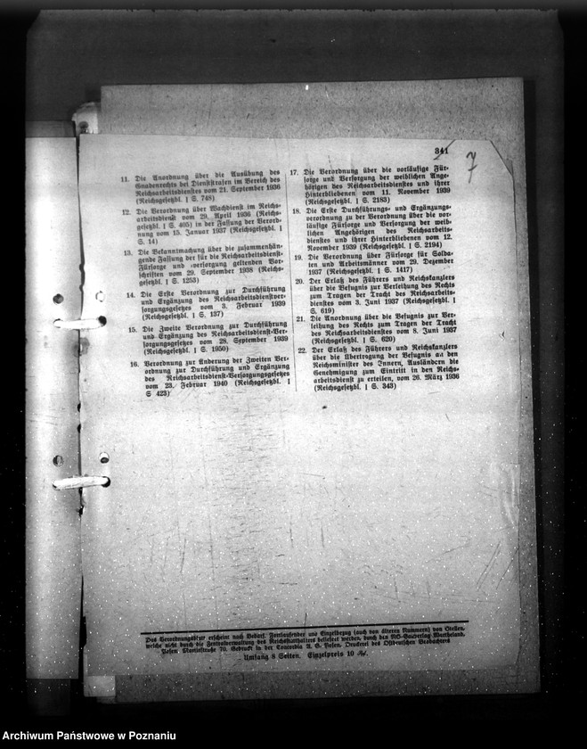 Obraz 11 z jednostki "Verordnungsblatt Nr. 21"