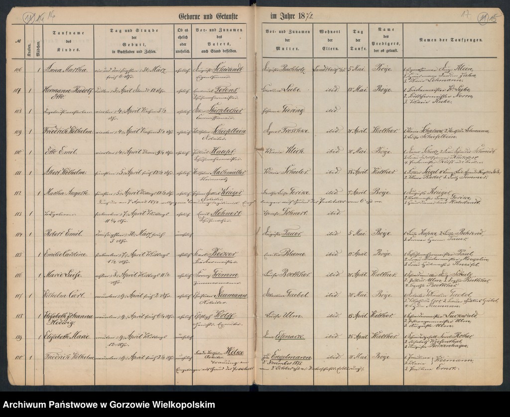 image.from.unit.number "Duplikate der Hauptkirche zu Landsberg an der Warthe (zawiera też księgę zgonów Konkordien, reformirte und Militair Kirchen Gemeinde z 1872 r.)"