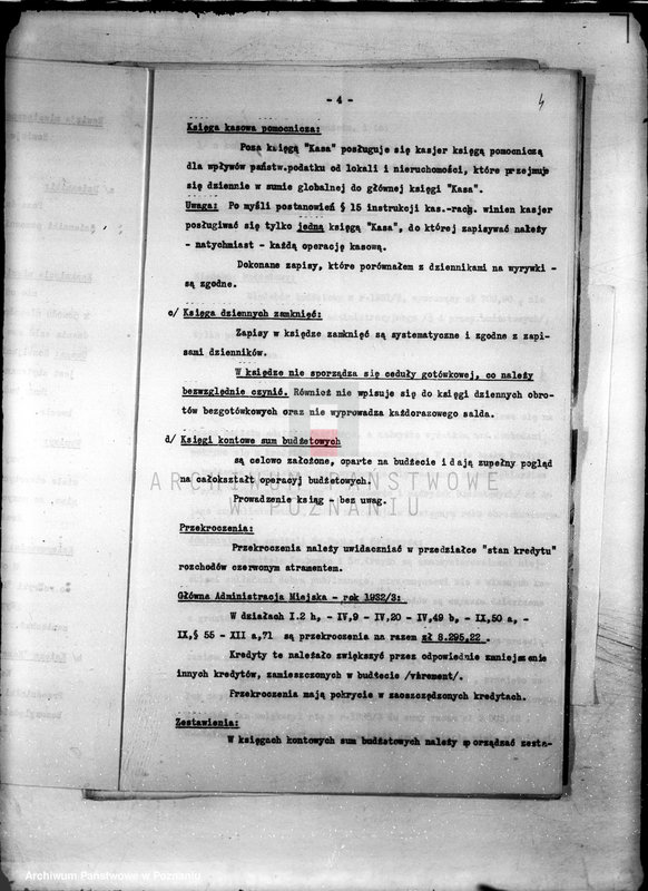 Obraz 9 z jednostki "/Sprawozdanie z nadzwyczajnej rewizji Głównej Kasy Miejskiej w Kościanie/"