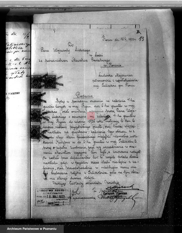 Obraz 17 z jednostki "Sprawa wydzielenia gruntów leśnych z majątku Rysin powiat koniński"