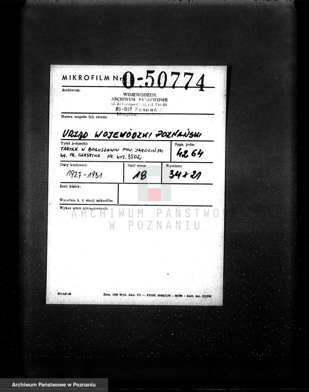 Obraz 2 z jednostki "Tartak w Bogusławiu pow. jarociński własność Fr. Garsztka nr woj. 3502 nr fabr. 66056"