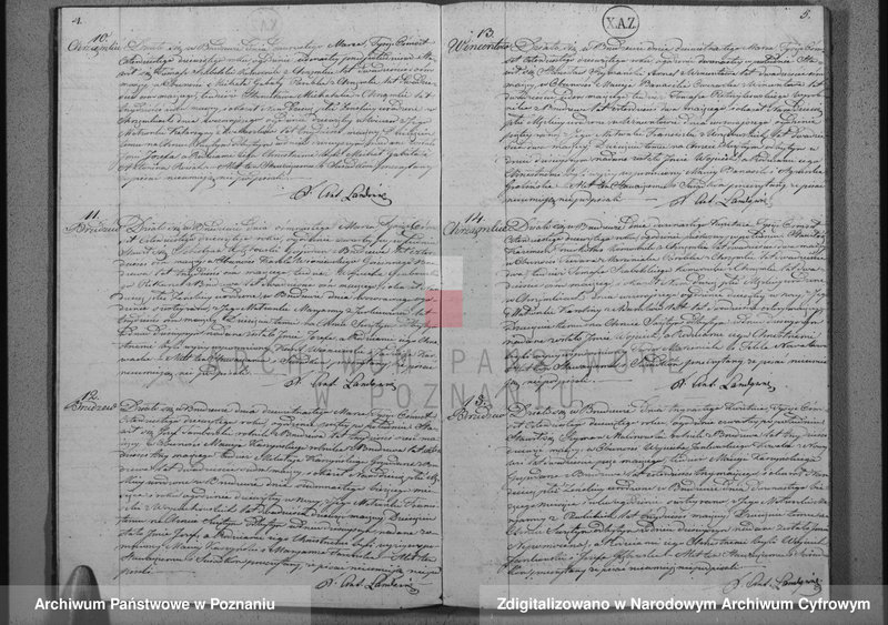 Obraz 5 z jednostki "Akta urodzeń, małżeństw i zgonów"