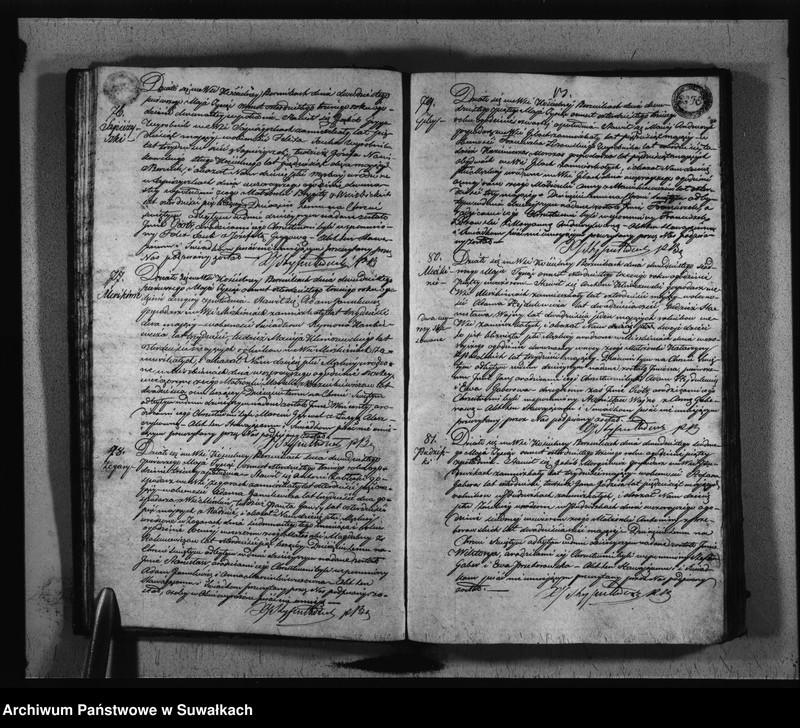 image.from.unit.number "Księga Duplikat Zaślubionych, Urodzonych i Zmarłych w Parafij Berznickiej w Roku 1843"