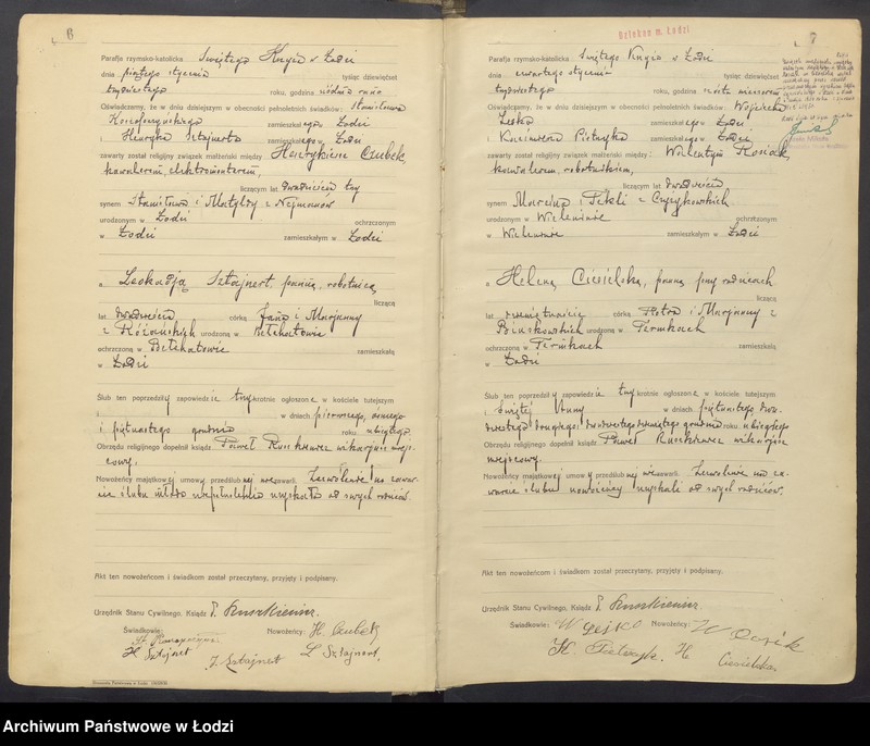 Obraz 6 z jednostki "Akta małżeństw"