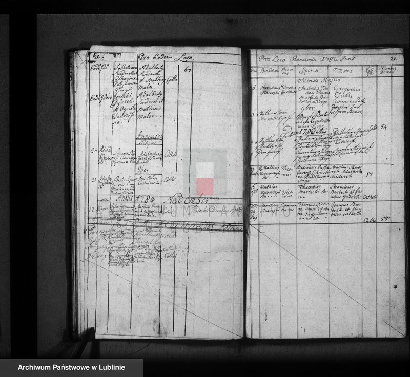Obraz 11 z jednostki "Metrica copulatorum pro oppido Tomaszów et villis"