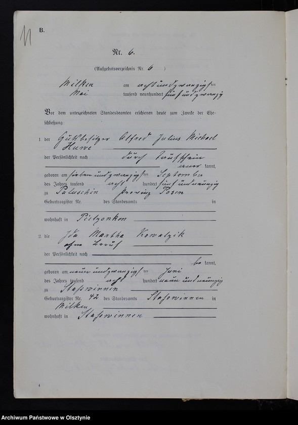 image.from.unit.number "Heiraths-Register/Neben-Register/ Nr 1 - 14"