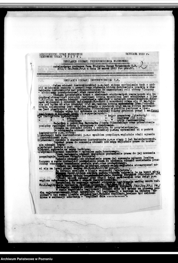 Obraz 6 z jednostki "Korespondencja Związku-rozkazy wykonawcze, wytyczne do pracy Związku Rezerwistów, zarządzenia w sprawie ulg kolejowych, sprawy personalne, sprawozdania z działalności"