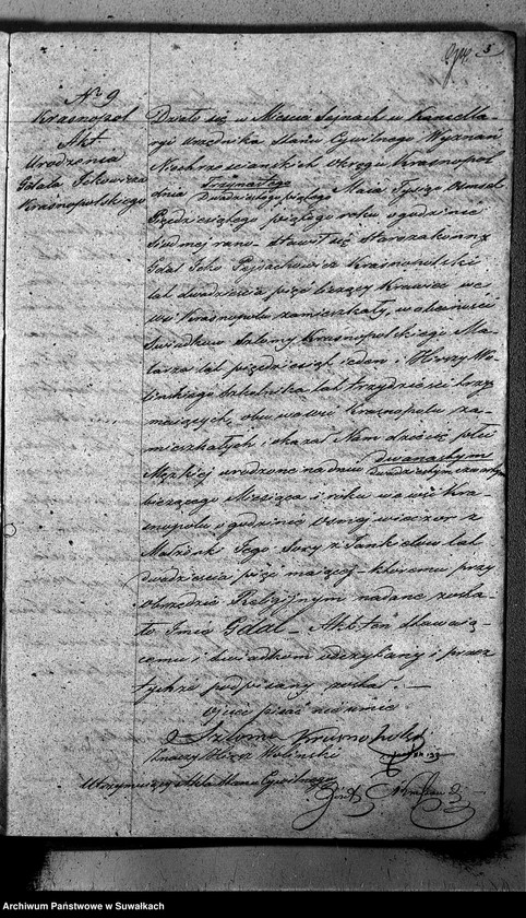 image.from.unit.number "Duplikat Akt Urodzonych, Zaślubionych i Umarłych Urzędnika Stanu Cywilnego Okręgu Krasnopol za rok 1855."