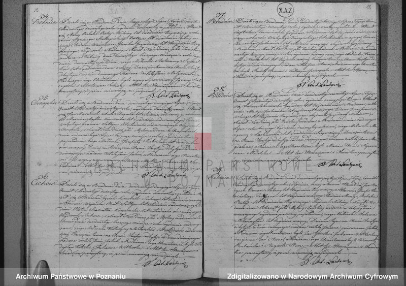Obraz 9 z jednostki "Akta urodzeń, małżeństw i zgonów"