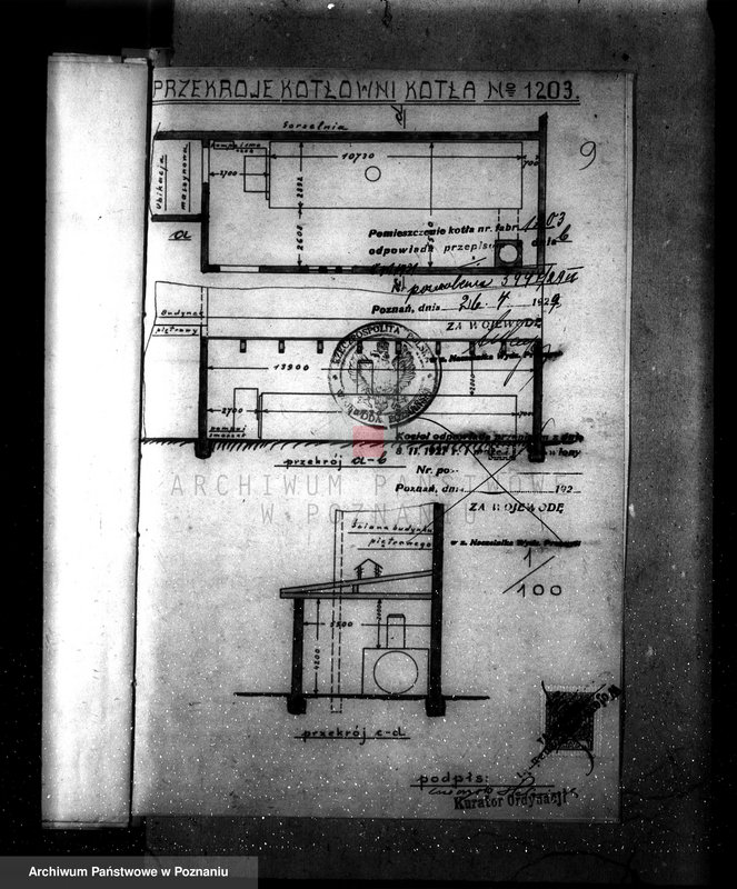 Obraz 15 z jednostki "Gorzelnia majątku Próchnowo pow. chodzieski zatwierdzenie kotła parowego"