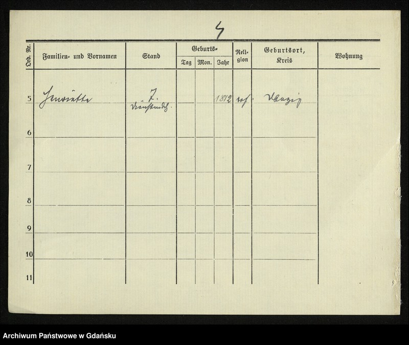 image.from.unit.number "Karty meldunkowe: Dubois ( du Bois) - Duerholz"