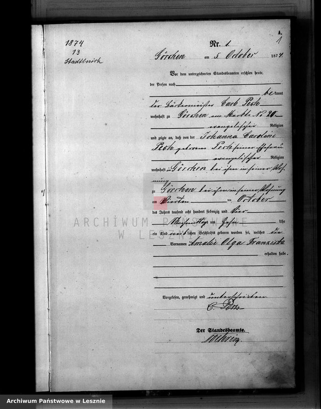 Obraz z jednostki "[Księga urodzeń - miasto]"