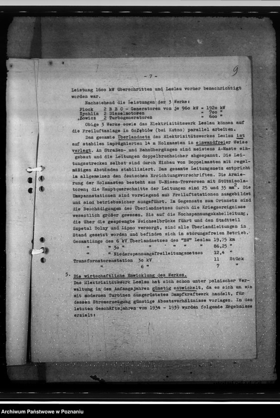 Obraz 13 z jednostki "Elektrizitätswerk - Leslau (Włocławek)"
