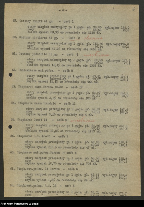 Obraz 7 z jednostki "Reforma płac; protokoły z zebrań zakładowych"