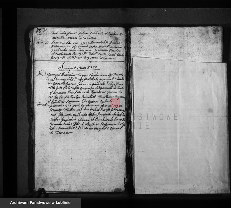 Obraz 19 z jednostki "Księga zaślubionych i zmarłych"