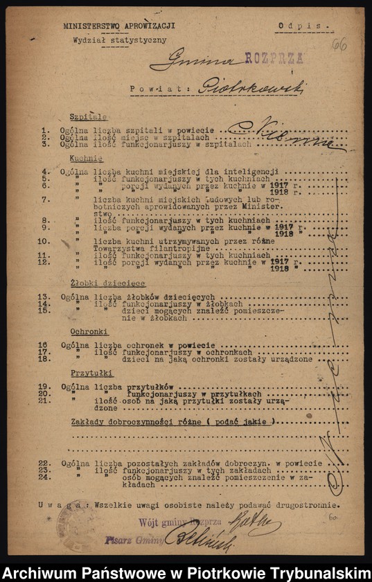 image.from.collection.number "Ochronki, szpitale i przytułki dla starców i kalek. Trudne realia piotrkowskiej służby zdrowia u progu niepodległości111"