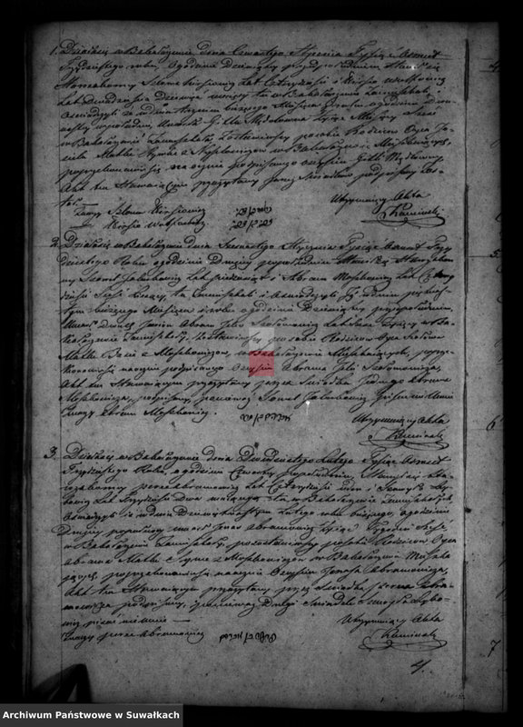 image.from.unit.number "Akta Urodzonych, Umarłych i Zaślubionych Okręgu Bakałarzewo za rok 1830"