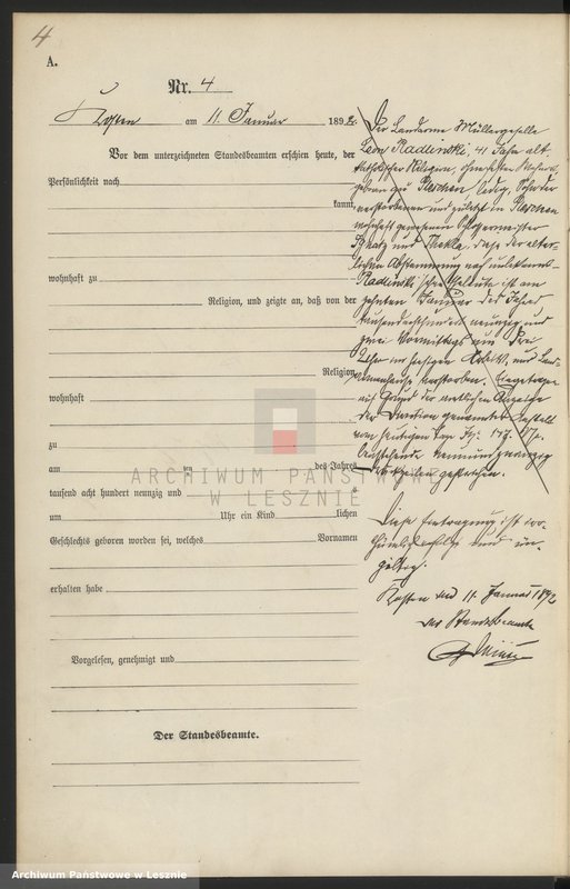 Obraz 7 z jednostki "[Księga urodzeń - miasto]"