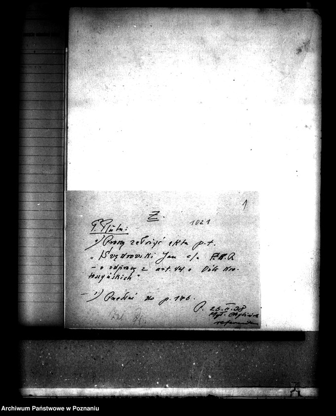 Obraz 5 z jednostki "Jan Swędrowski c/a P.B.R. o odprawę z art. 44 z dóbr krotoszyńskich"