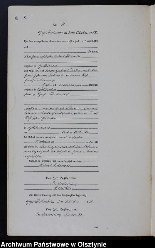 image.from.unit.number "Sterbe-Neben-Register Nr 1 - 25"