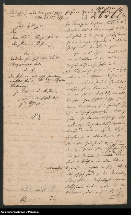 Obraz 14 z jednostki "A. betr. Auskunft über Ausländer Lit. C /Namen-Rotulus vorgeheftet/"