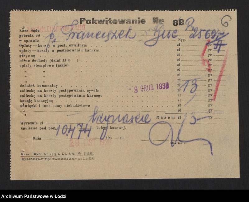 Obraz 8 z jednostki "Franciszek Buc- detaliczna sprzedaż galanterii na rachunek własny i komisowy"