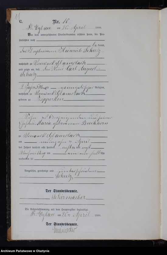 image.from.unit.number "Sterbe-Neben-Register Nr 1 - 22"