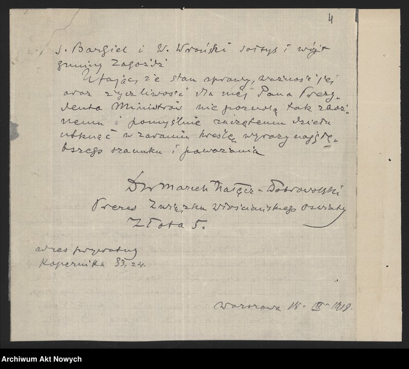 image.from.unit.number "Włościański Związek Oświaty - prośby o pomoc i poparcie, wydawnictwa - broszury antykomunistyczne"