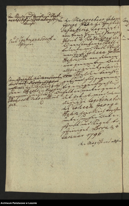 Obraz 7 z jednostki "[Akta des in Deutmannsdorf in Schleisen in Löwenbergischen Kreise gelegen, den 14 Dezember 1795 erfolgten Absterbens des allhier gewesenen Ratsbedienten Johann Gottlieb Hahn]"