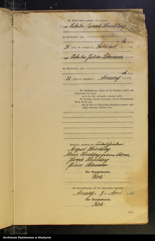 image.from.unit.number "Heirats Neben-Register Nr 1 - 20"