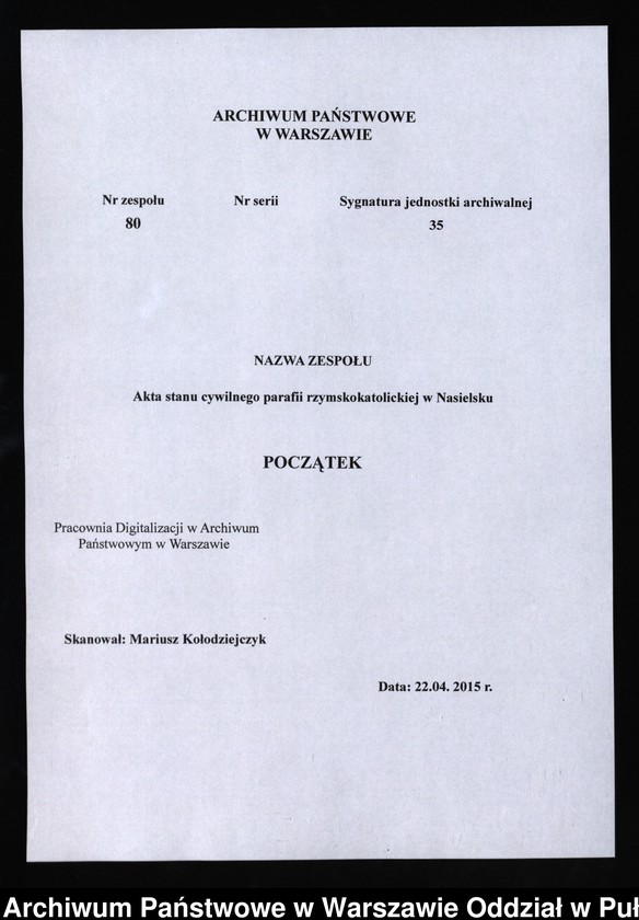 image.from.unit.number "Akta urodzeń, małżeństw i zgonów"