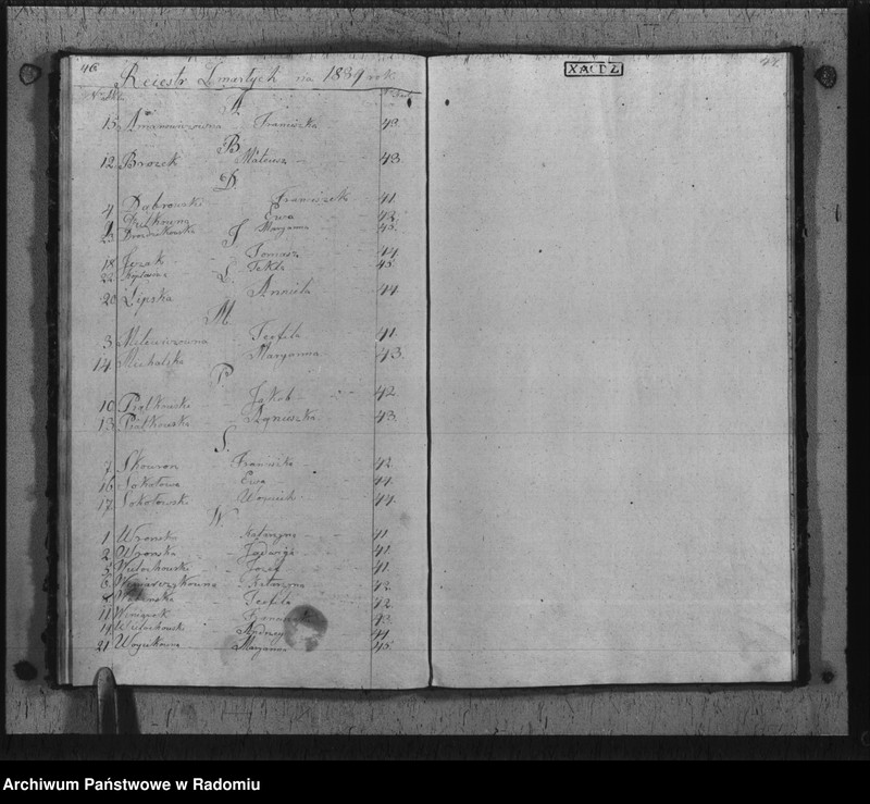 image.from.unit.number "Duplikat urodzonych, zaślubionych i zmarłych aktów połączonych religijno cywilnych gminy i parafii Kazanów na rok 1839"