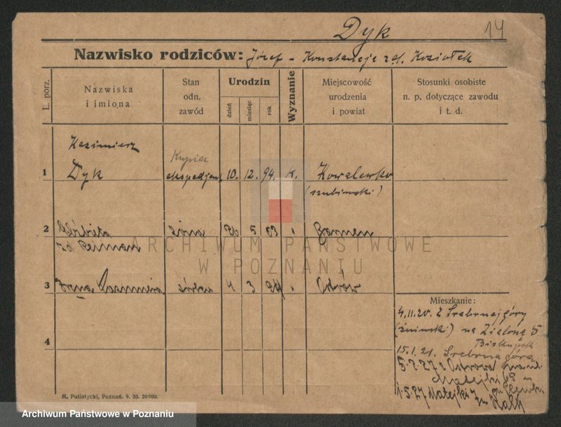 Obraz 16 z jednostki "Dygierska - Dyzman"