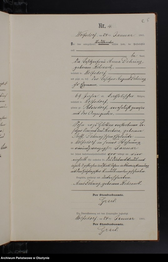 image.from.unit.number "Sterbe-Neben-Register Nr.1-40"