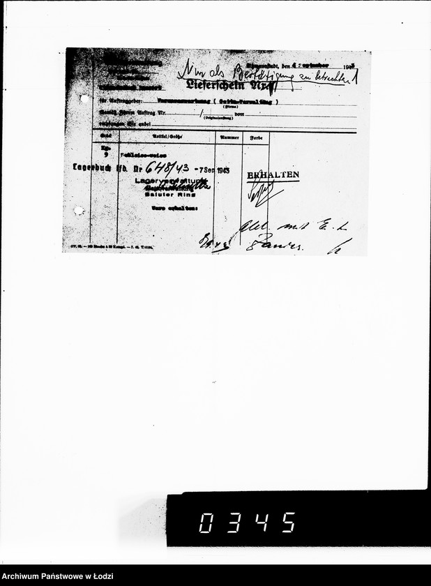 Obraz 5 z jednostki "Lieferscheine Pabianice"