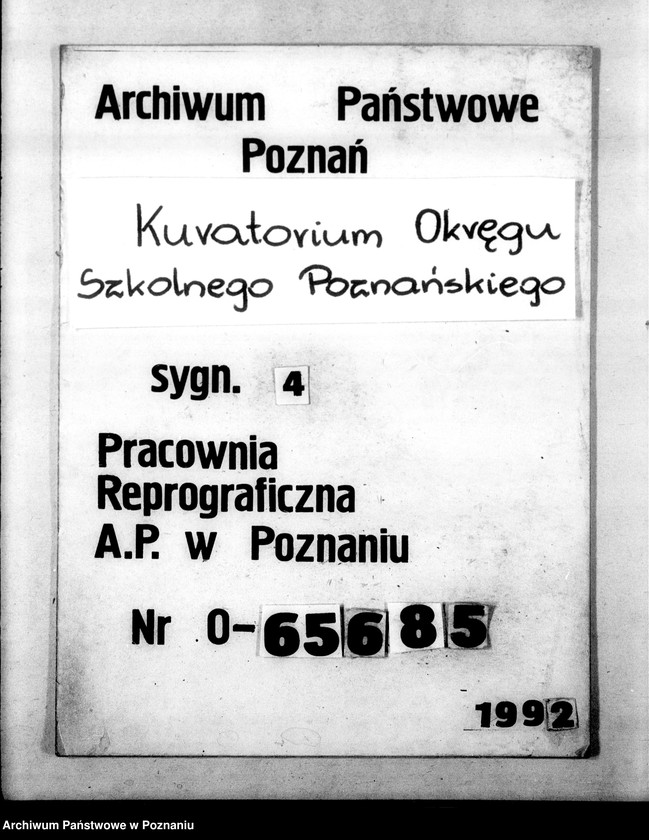 Obraz 1 z jednostki "[Protokoły z posiedzenia Rady Szkolnej Okręgowej Poznańskiej]"