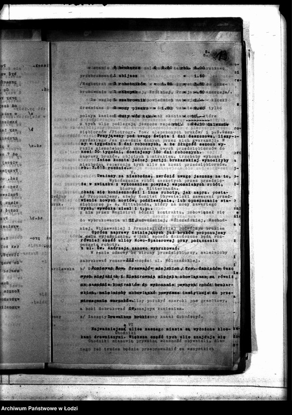 Obraz 16 z jednostki "Sprawozdanie Sekcji Brukarskiej przy Komitecie Robót Publicznych za okres 10 XI 1914-10 II 1915"