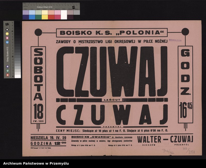 image.from.collection.number "W Światowy Dzień Futbolu - afisze z przemyskiego zasobu111"