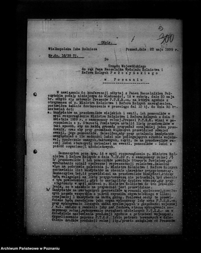 Obraz 9 z jednostki "/Powszechny obowiązek świadczeń rzeczowych i plany aprowizacyjne- generalia/"