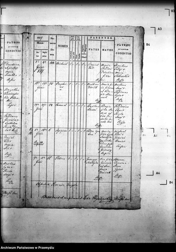 Obraz 8 z jednostki "[Kopie ksiąg metrykalnych parafii Gładyszów z filią Wirchnia (dekanat Gorlice)]"