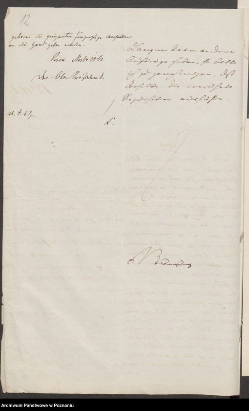 Obraz 18 z jednostki "Der Uebertritt polnischer und diesseitiger Untertanen auf preussisches und jenseitiges Gebiet während der polnischen Insurrektion und die dagegen getroffenen Massnahmen."