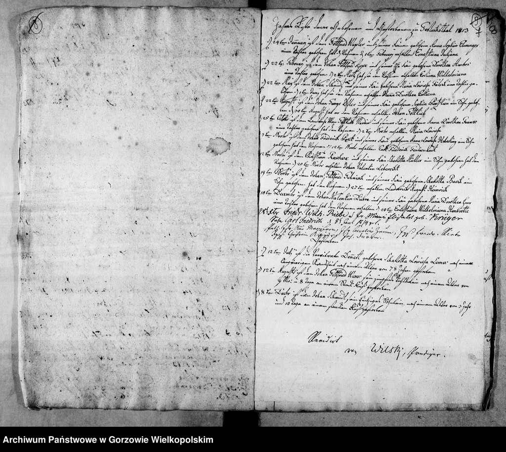 image.from.unit.number "Duplikate der Kirchenbücher von der Parochie Lossow: Raumerswalde (Roszkowice), Gerlachsthal (Gostkowice)"