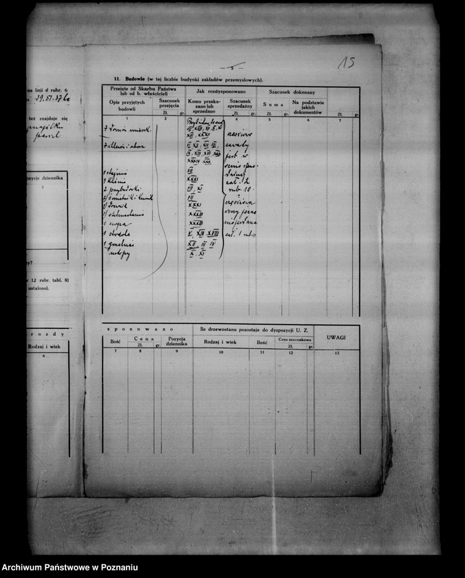 Obraz 19 z jednostki "/Wykaz szacunku przyjęcia dla państwowych nieruchomości ziemskich rozparcelowanych przed 1932/"