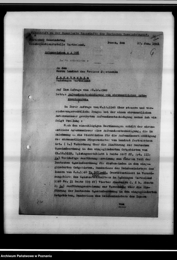 Obraz 10 z jednostki "Auskünfte "Deutscher Gemeindetag" bei der Rechtsstelle."